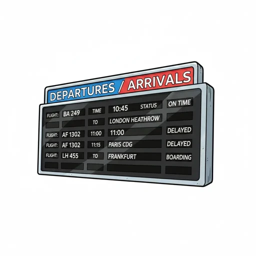 Tablica odlotów/przylotów